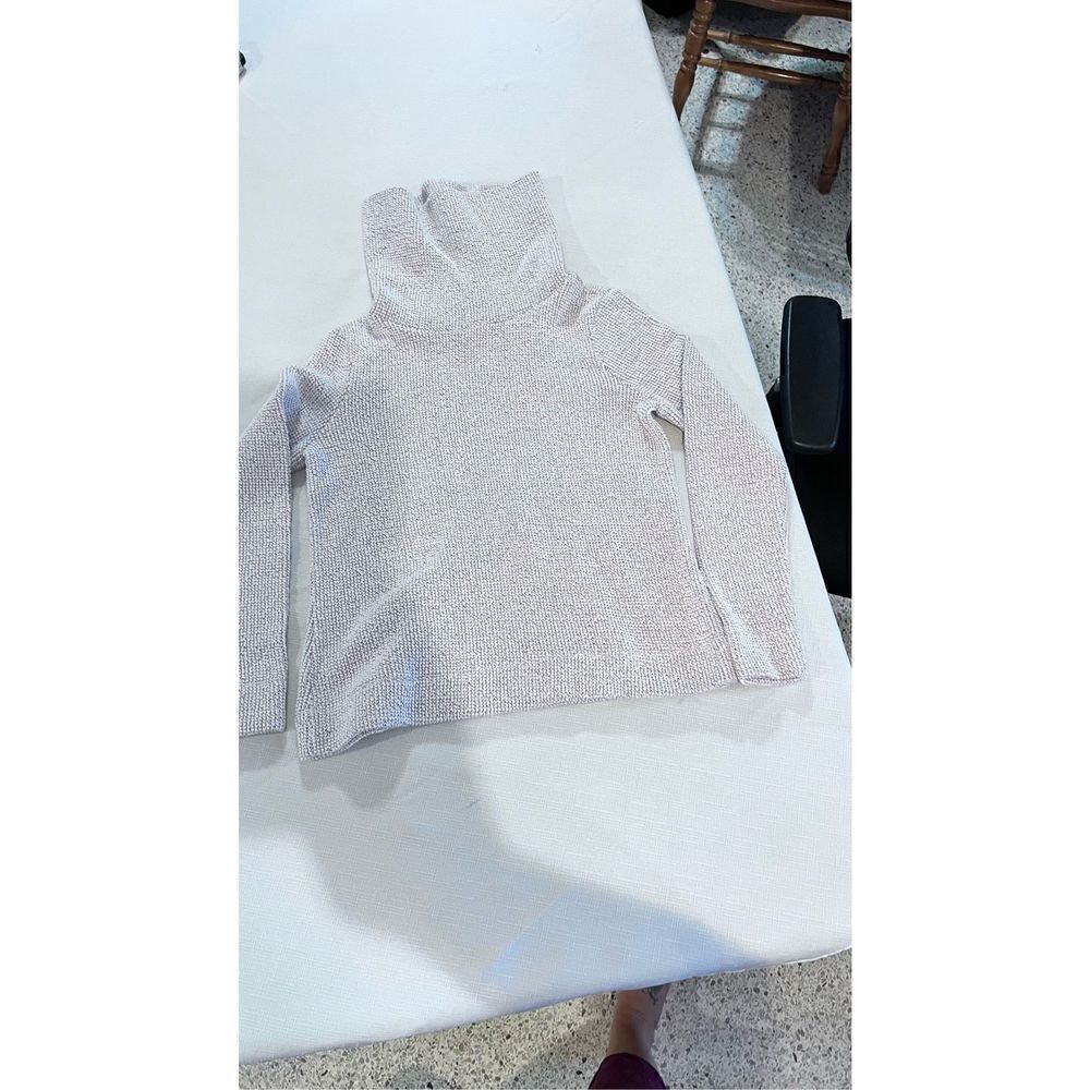 LOFT Women's Long Sleeve Pullover Turtle Neck Sweater Gray Size Petite Small